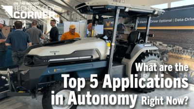 [Technology Corner] What are the Top 5 Applications in Autonomy Right Now?