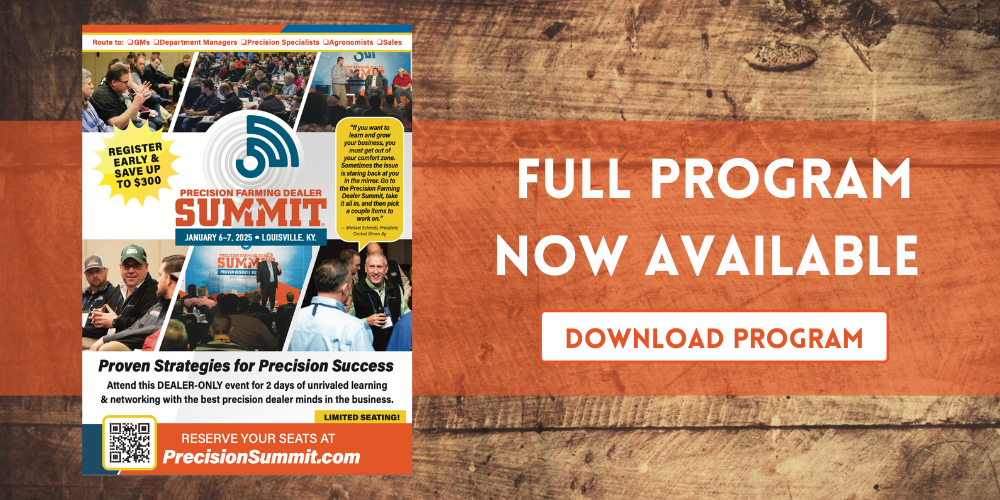 The 2025 Precision Farming Dealer Summit Program is now available!