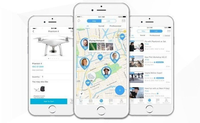 DJI Launches Social and Networking App for Drone Users